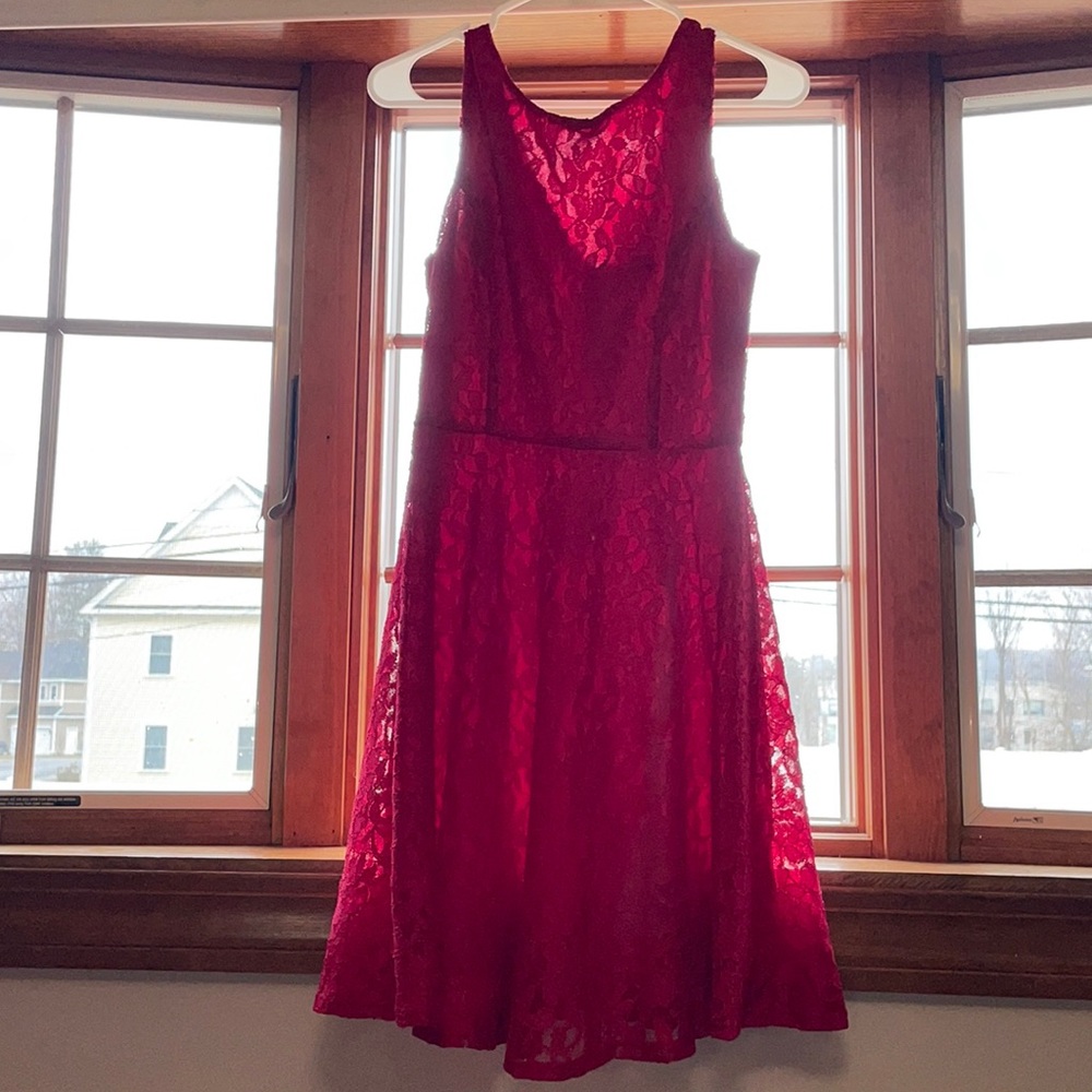 New elegant red dress